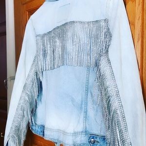 Blinged out western jacket. Hand made.